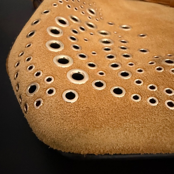 Michael Kors Cary Marigold SM Bucket Bag Leather Suede - Picture 15 of 16